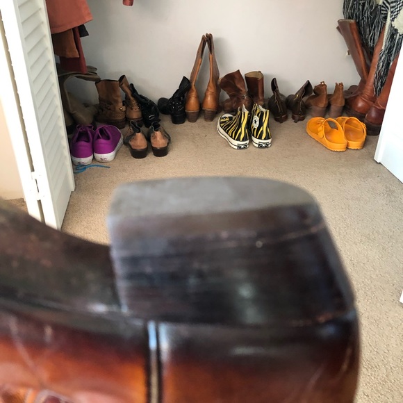 Women’s Vintage brown Lucchese cowboy boots size 8 - Picture 7 of 11